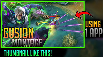 How To Make Mobile Legends Thumbnail| Using One App Only! | Easy Tutorial