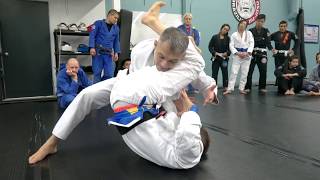 A Midair Armbar from de la Riva Guard!