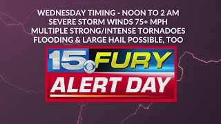 15 Fury Alert Day Update for Wednesday