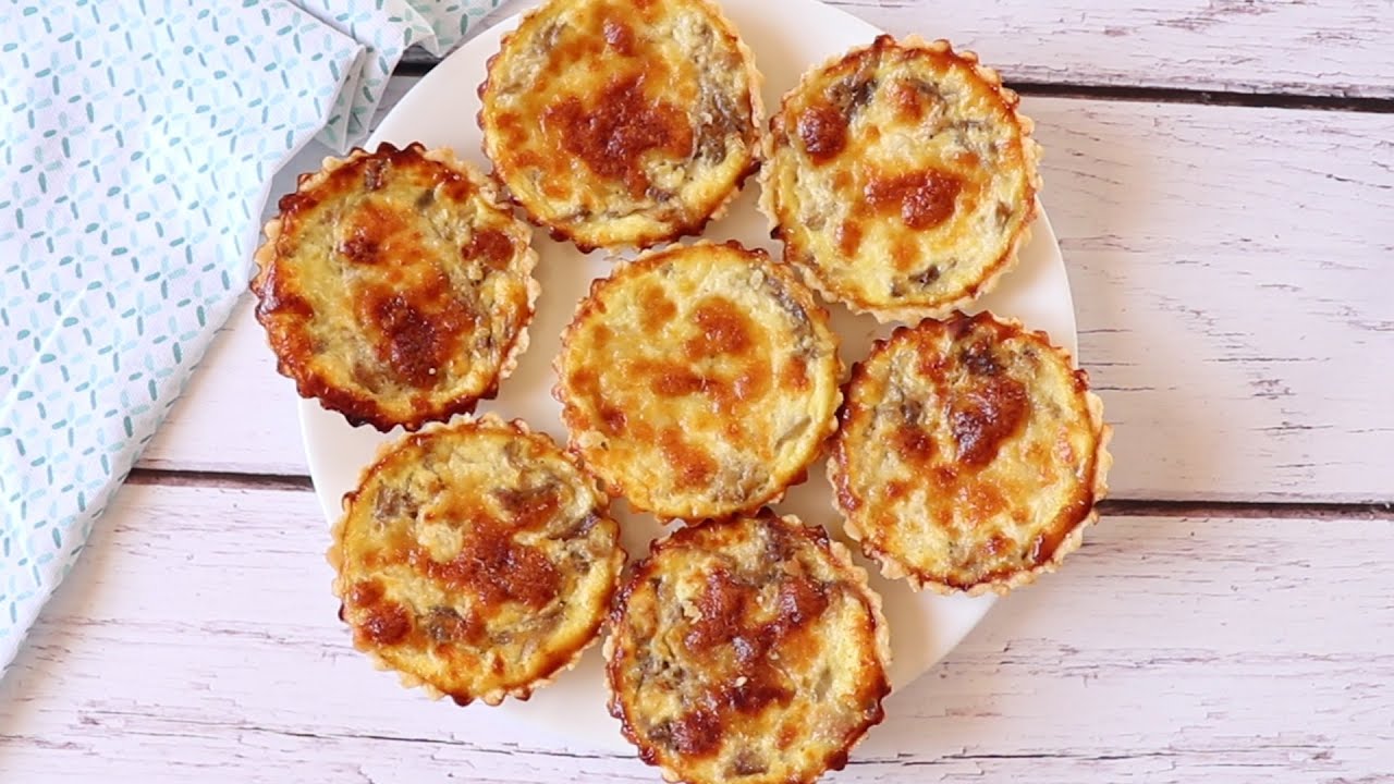 حصري كيش التونة والعجينة بزيت التونة Quiches au thon