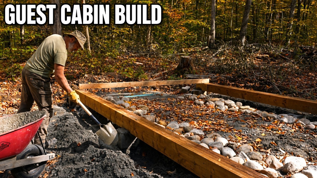 Building a Foundation for the Cabin | Autumn in the Wilderness