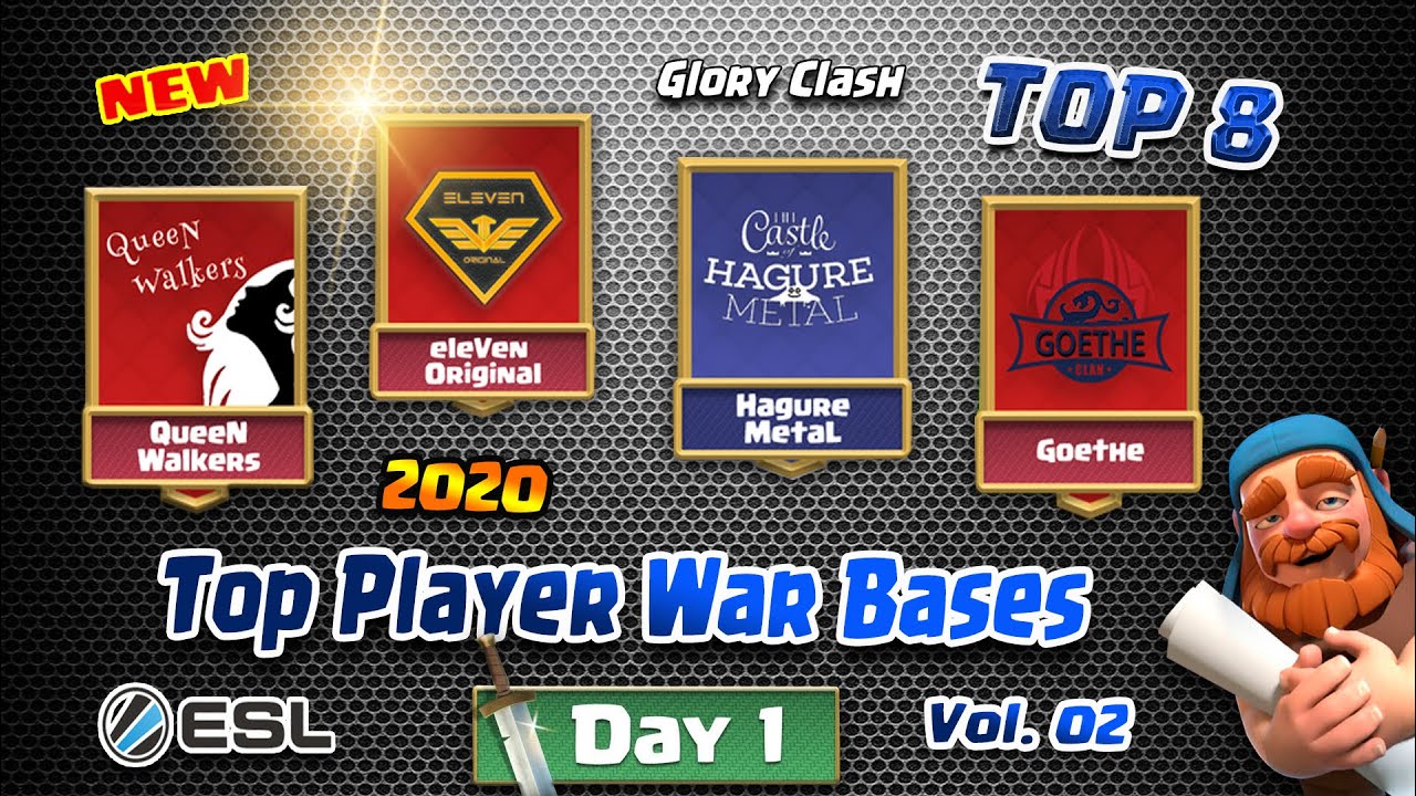 *TOP8* TOP Player Th13 War Bases Vol.02/World Championship Qualifier August Day1/Clash of clans 