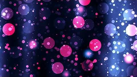 Red Particles and Bubbles Moving Slowly With Background Music