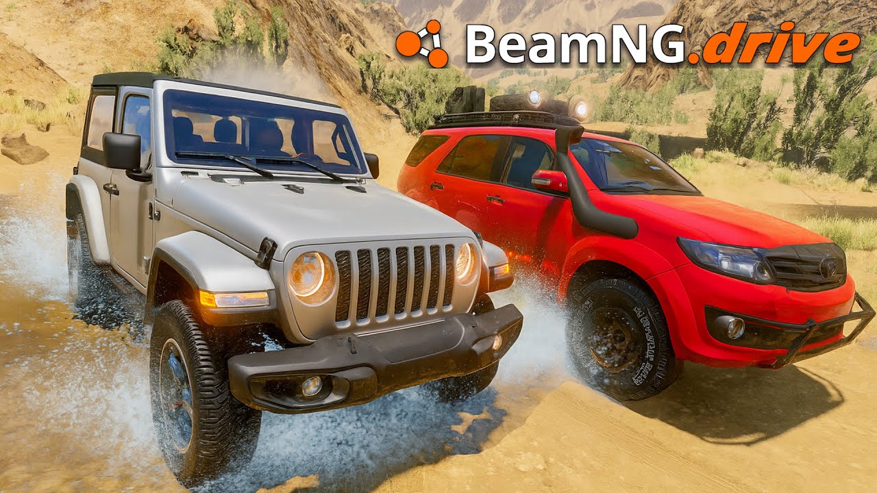 ¡DUELO Off Road Jeep Wrangler vs Toyota FORTUNER! | BeamNG.drive