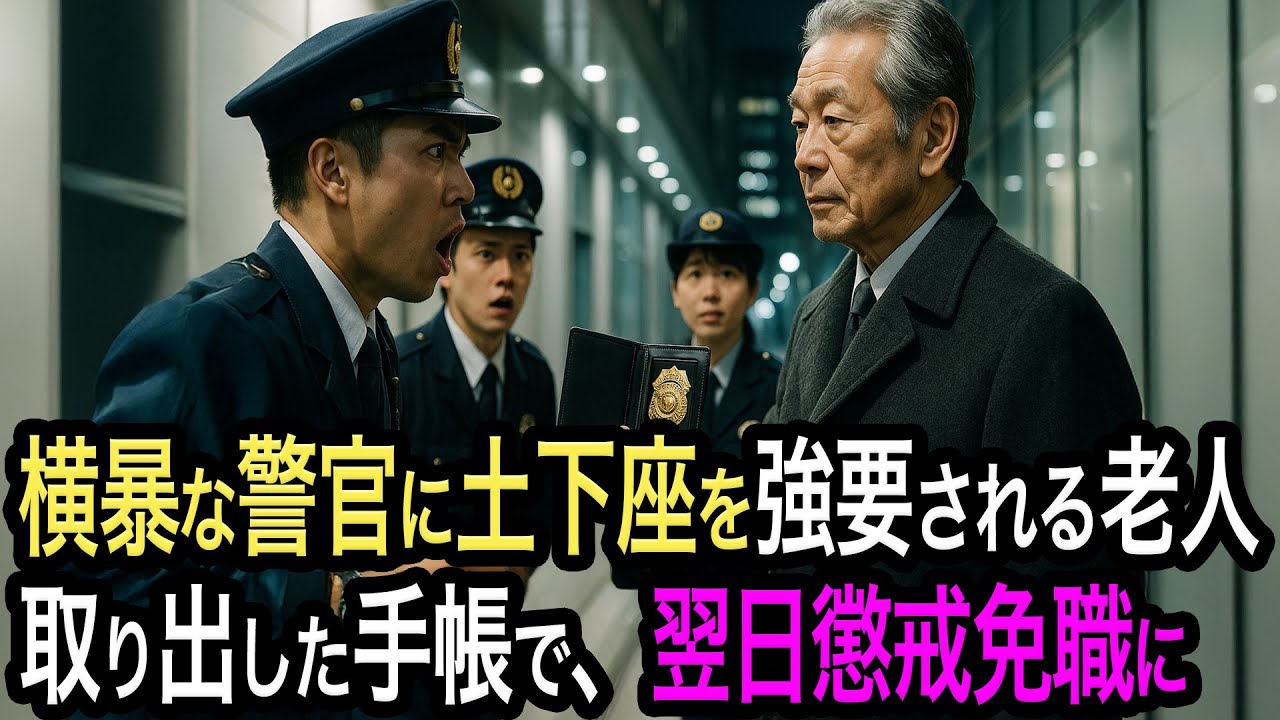 「邪魔だジジイ！」深夜の路上で横暴な警官に絡まれた老人。しかし彼こそ、警察内部の不正を全て暴き、悪徳警官を即日クビにする伝説の鬼監察官だった【人生絵巻物語】