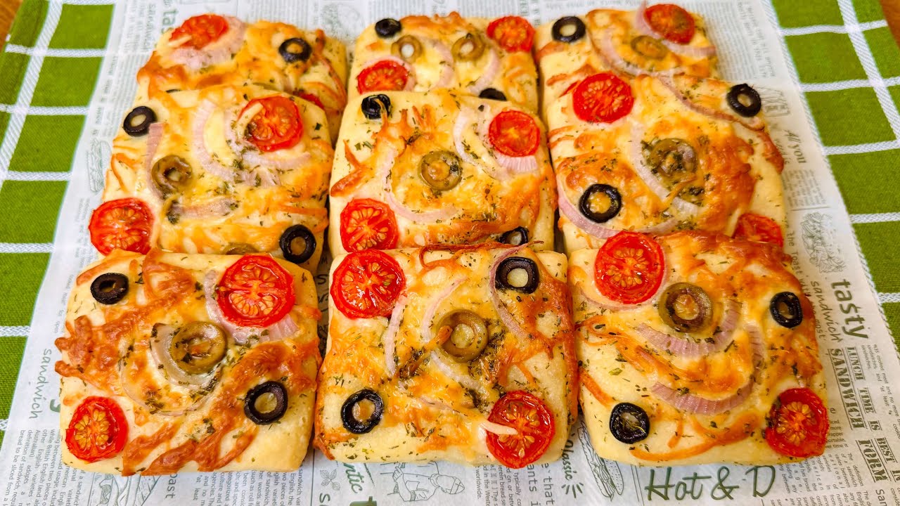 Pizza Bread Recipe For Kids Lunchbox 🍕 | Easy Homemade Pizza Bites For Kids | Vegetable Pizza Recipe