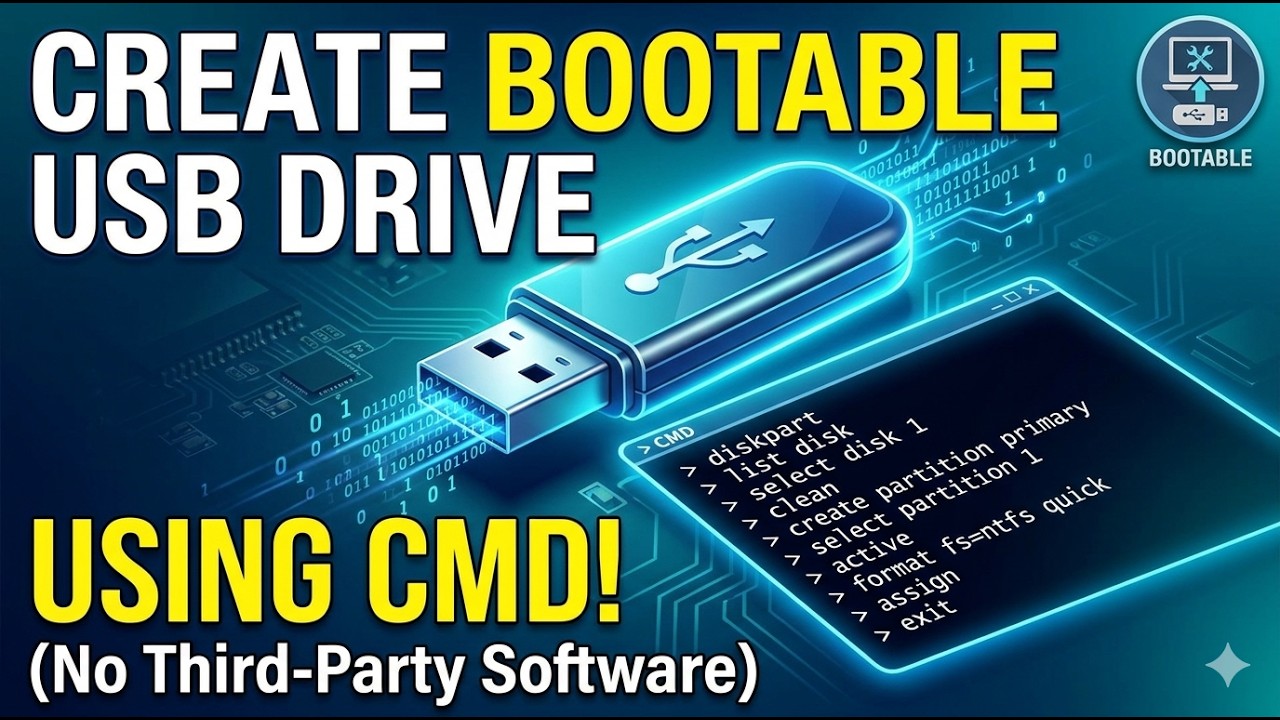 How to Create a Bootable USB Drive Using Command Prompt (CMD) in ...
