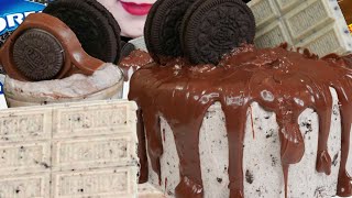 ASMR 오레오 쿠키앤크림 오레오 푸딩 케이크 먹방 OREO COOKIE, NUTELLA CREAM OREO CAKE OREO EATING SOUNDS #디저트 #케이크