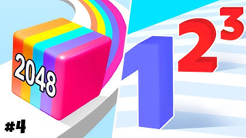 Jelly Run 2048 | Number Master Run | All Levels Gameplay | Android, iOS | Satisfying Mobile Games #4