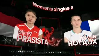 Uber Cup 2022| Prasista Vs Hoyaux| Indonesia vs France #ubercup2022 #bwf