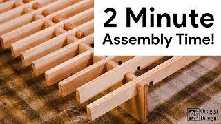 Expandable Bed Frame Takes 2 Minutes to Assemble!