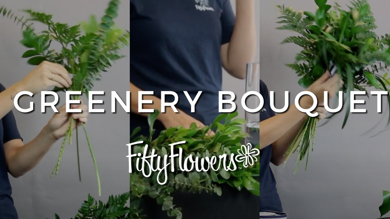 How To Make A Hand-Tied Greenery Bouquet