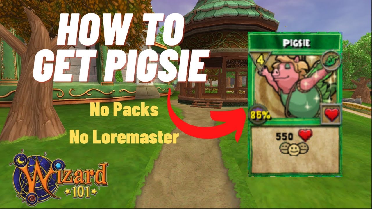 Wizard101| FREE and EASY PIGSIE TC (And How To Craft The Spell) - YouTube