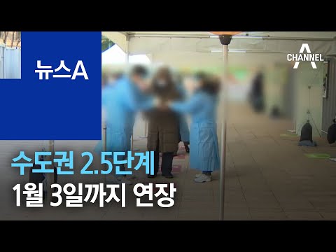 수도권 <strong>2.5단계</strong> 1월 3일까지 연장…3단계 격상 안 해 | 뉴스A