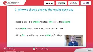 Maros Kutschy | Analysis of Automation Test Results News