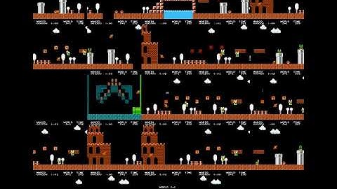 Super Mario Bros  NES -  From 0 to 10M timesteps of training using ppo2