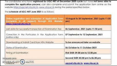 👍🌹 UGC-NET December 2020 and June 2021 cycles |Application Process Started | Detail in Tamil