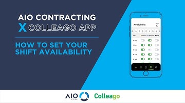 3. How to Set your Shift Availability