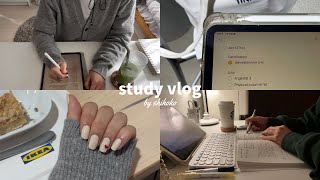 study vlog  | 資格勉強と課題を両立させる大学生の日常| 新たな資格試験に向けてスタート | ネイルスキンケアも怠りません