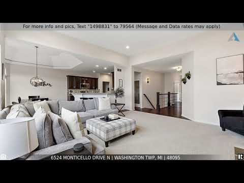 6524 Monticello Drive N, Washington Twp, MI home video tour