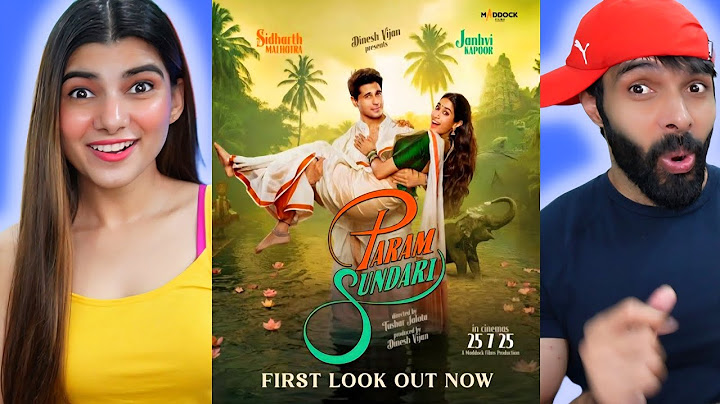 Param Sundari - First Look Reaction | Sidharth M | Janhvi K | Dinesh V | Tushar J | 25th July 2025