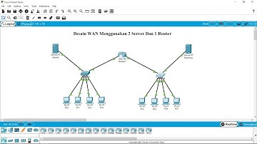 Cara membuat jaringan wan menggunakan 2 server 1 satu router di cisco packet tracer | Class Channel