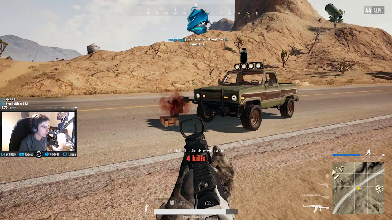 Shroud solo | Kar98k + AKM | PUBG | 25 May