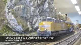 Union Pacific reefer train at the CMRS - 29 June 2014