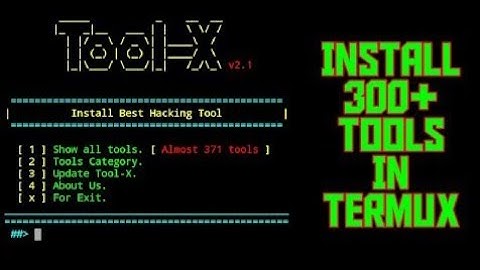 How to install 300+ tools in termux || Tool-X || Monu Kumawat