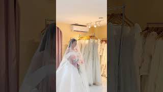 Final fitting with Bride Krystal 🤍