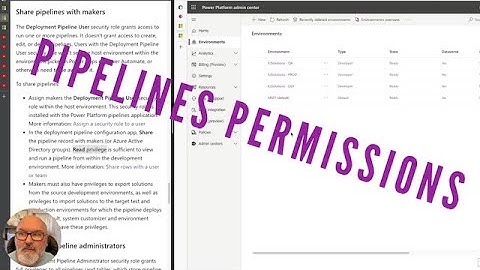 Power Platform - Pipelines (ALM) - P2 - Permissions! #powerapps #pipelines