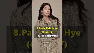 Top 10 Most Followed Korean Actresses on Instagram  ||  #viral #shorts #instagram