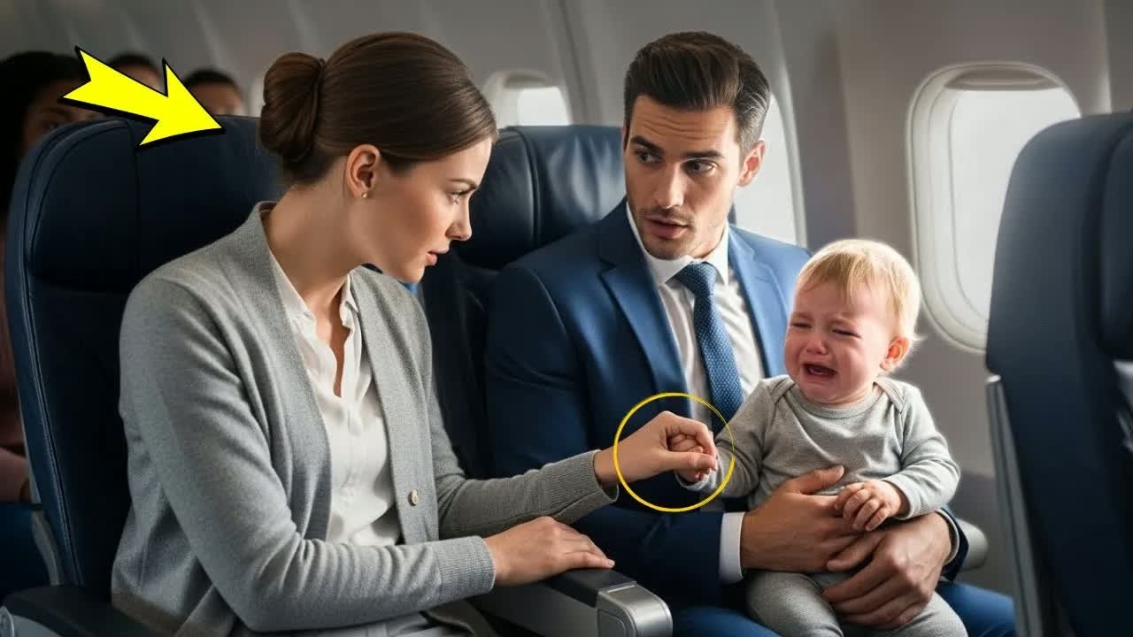 📌IL BAMBINO DEL MILIARDARIO VEDOVO PIANGEVA IN AEREO… FINCHÉ UNA DONNA TIMIDA FECE L’INCREDIBIL