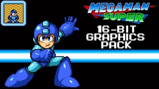 Megaman 1 - 16-bit Graphics Pack v2.1.5 Walkthrough (No Commentary)