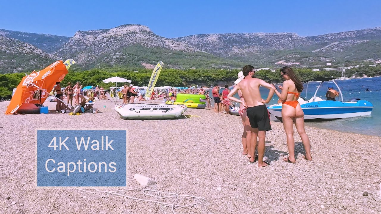 Путешествие на лодке к «Златни Рат», пляжу №1 в Хорватии. Субтитры