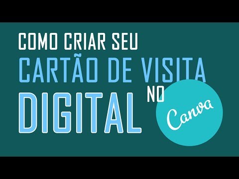 CARTÃO DE VISITA DIGITAL NO CANVA (APRENDA AGORA)