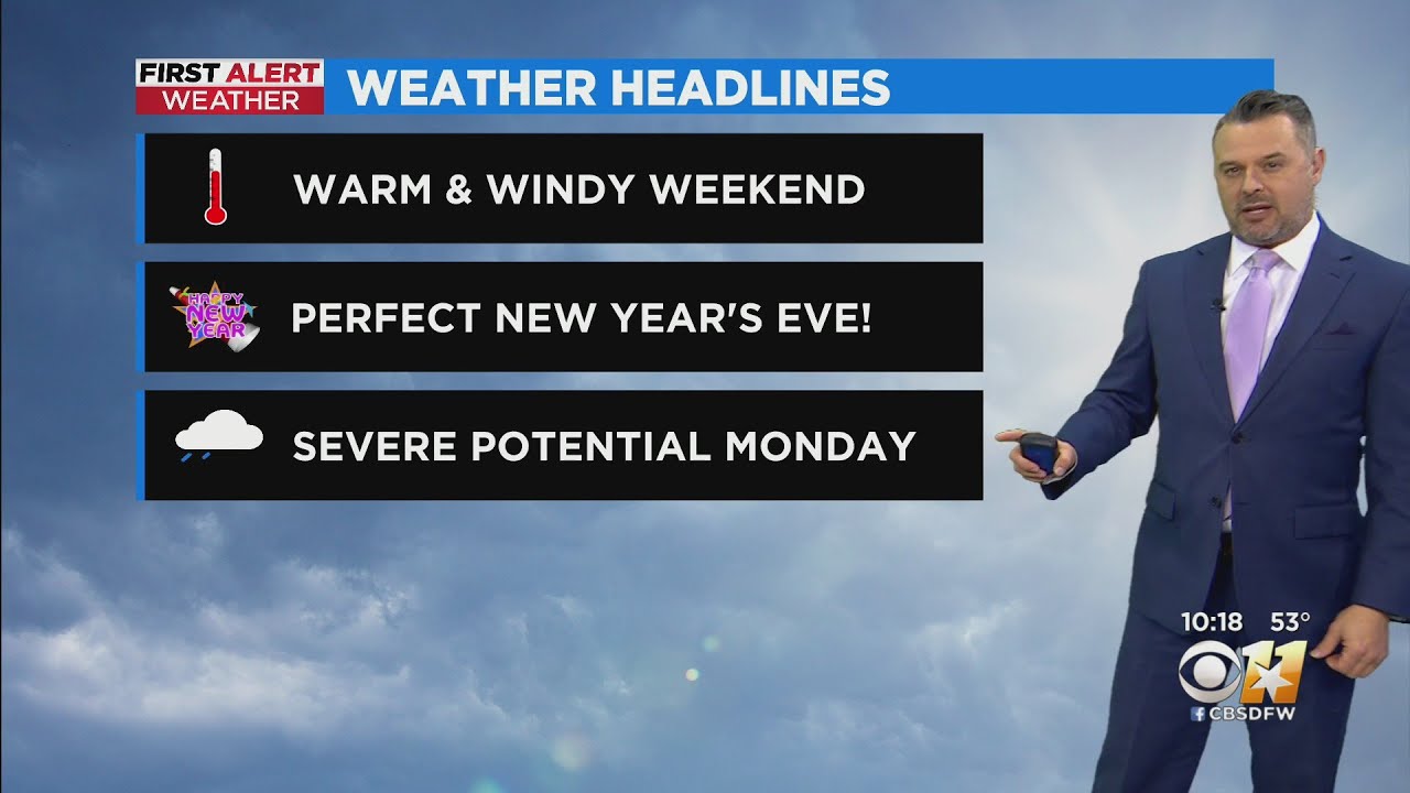 Perfect weather is in your New Year's Eve forecast! - YouTube
