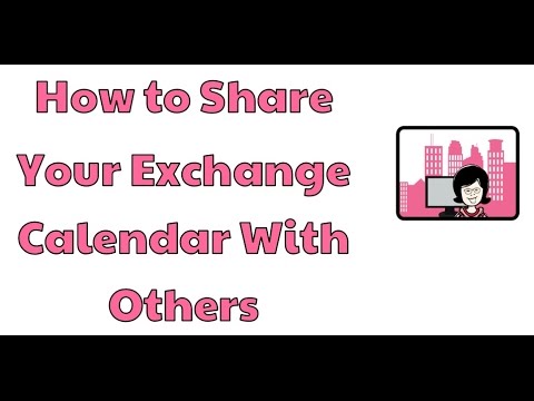 How to share your Exchange calendar with others