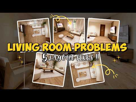 How to Fix an Awkward Living Room Layout TIPS!