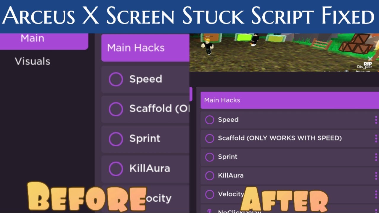 Arceus X Screen Stuck Script Fixed 🛠 - YouTube