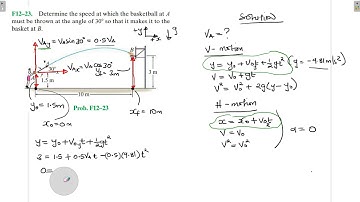 F12–23 Kinematics of a Particle (Chapter 12: Hibbeler Dynamics) Benam Academy