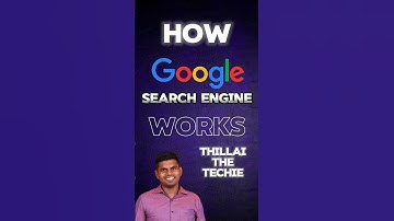 🌐🔍How Google Search Engine Works in Tamil💡| #thillaithetechie