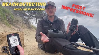 Minelab Manticore  First Impressions Beach Detecting!