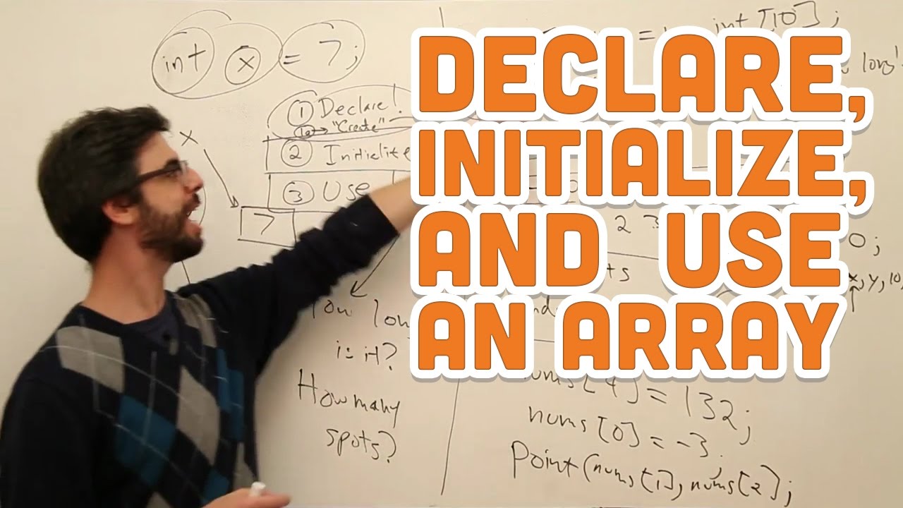 Update New 9.2: Declare, Initialize, and Use an Array - Processing Tutorial