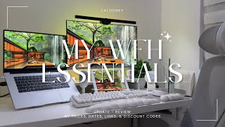 my wfh essentials update & review 👩‍💻