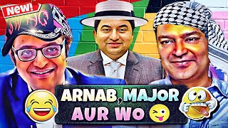 NEW🔥Indian Media Vs Pakistani Media Funny Fight Ft Arnab & Major Gaurav Arya Viral ThugLife Sigma