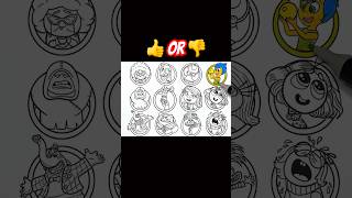 Inside Out 2 Coloring Pages / How to Coloring All Emotions / Satisfying Colouring