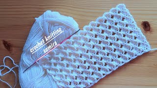 how to crochet an easy fast stitch for beginners/ideal for blankets shawls/easy crochet baby blanket