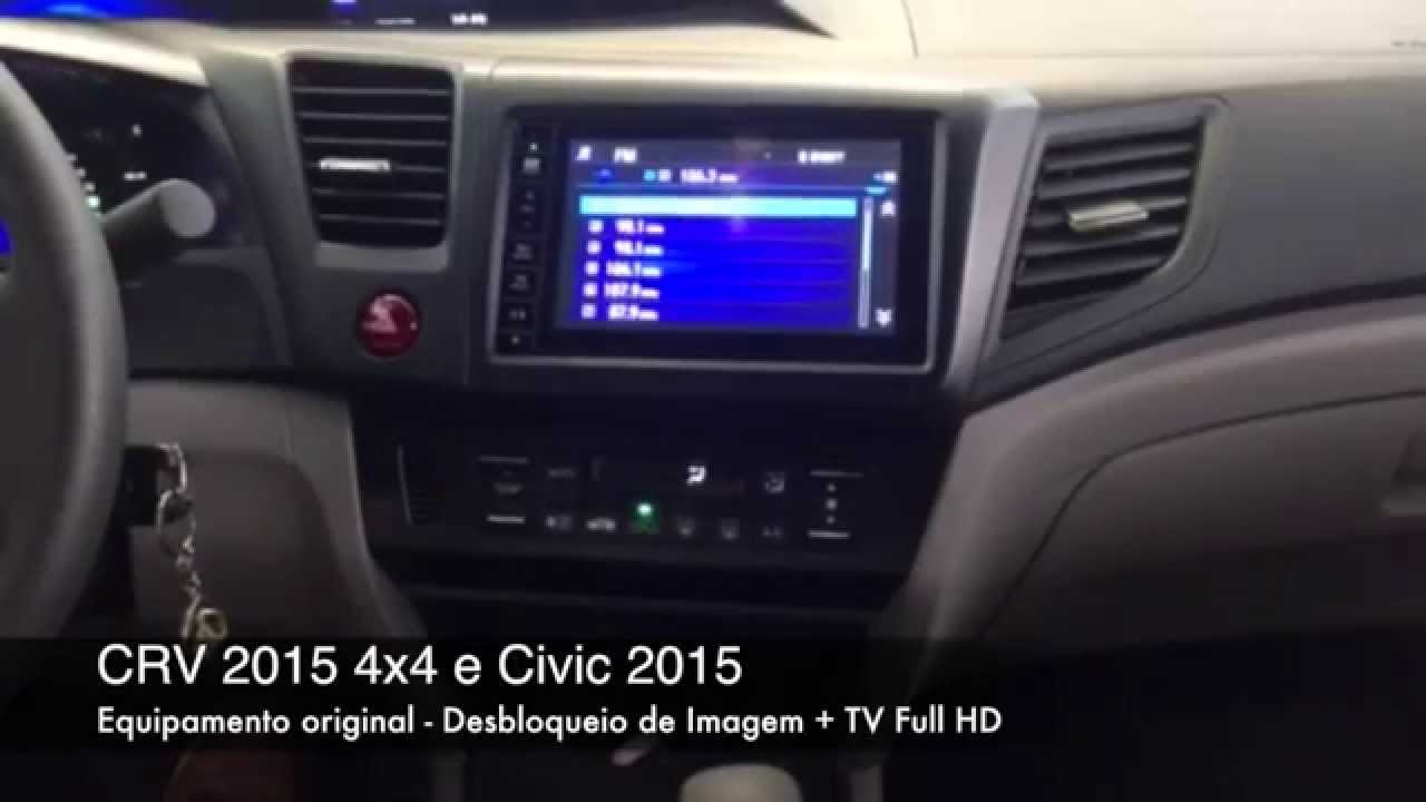 Honda CRV 2015 - 4x4 - Desbloqueio Vídeo - Não perde a garantia e não corta os fios