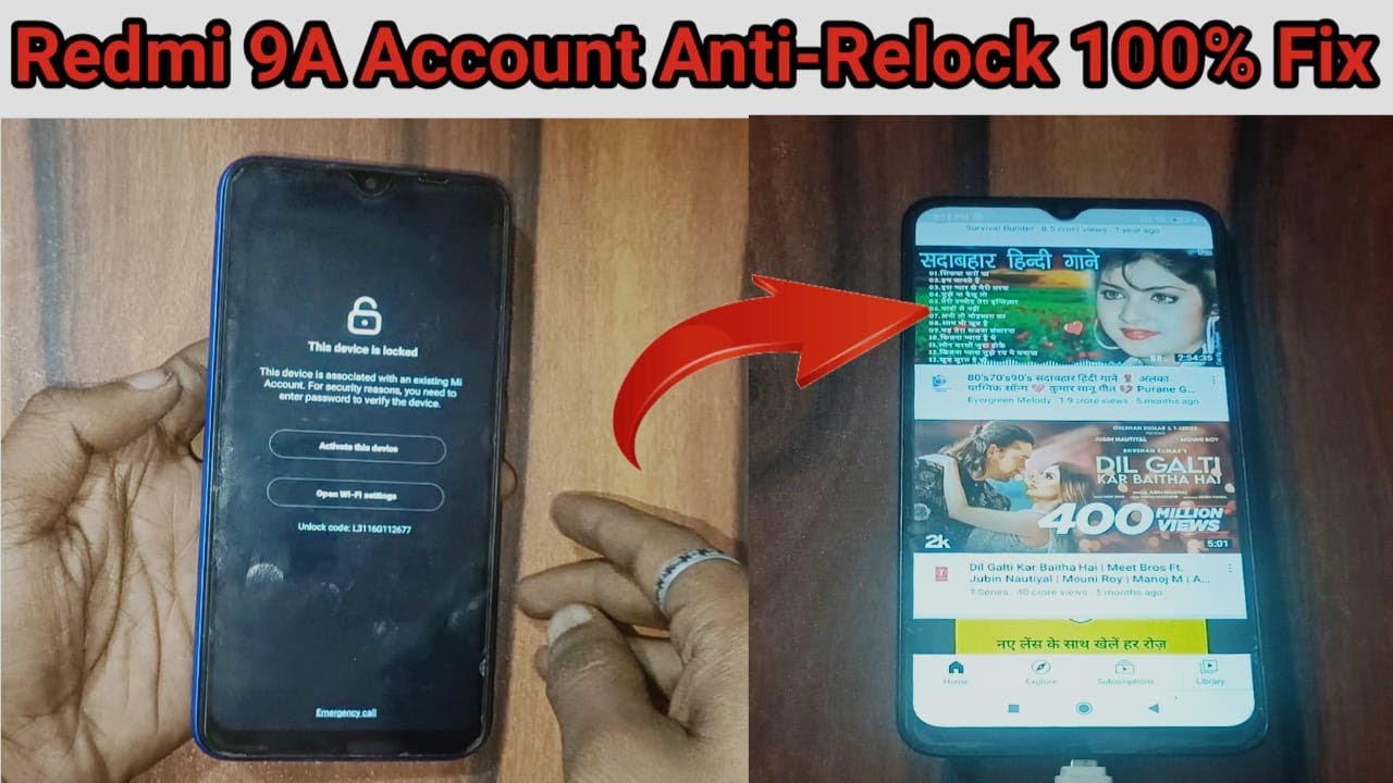 Redmi 9a Mi Account Anti Relock Problem Solution 100% || Redmi 9a Mi ...
